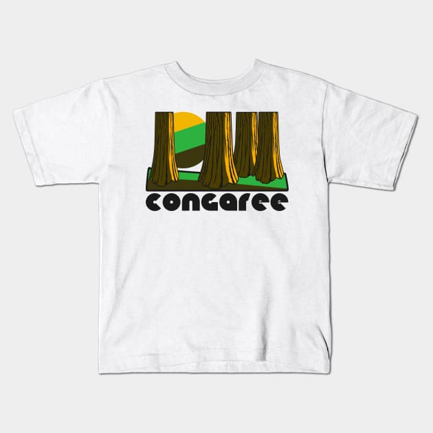 Retro Congaree ))(( Tourist Souvenir National Park Design Kids T-Shirt by darklordpug